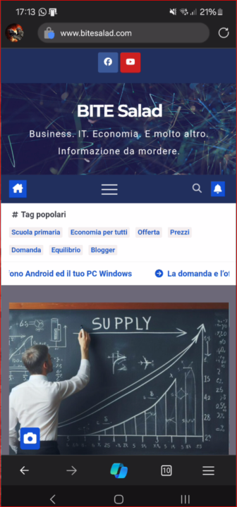 nuovo sito mobile su WordPress